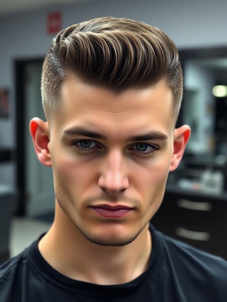 Corte fade médio